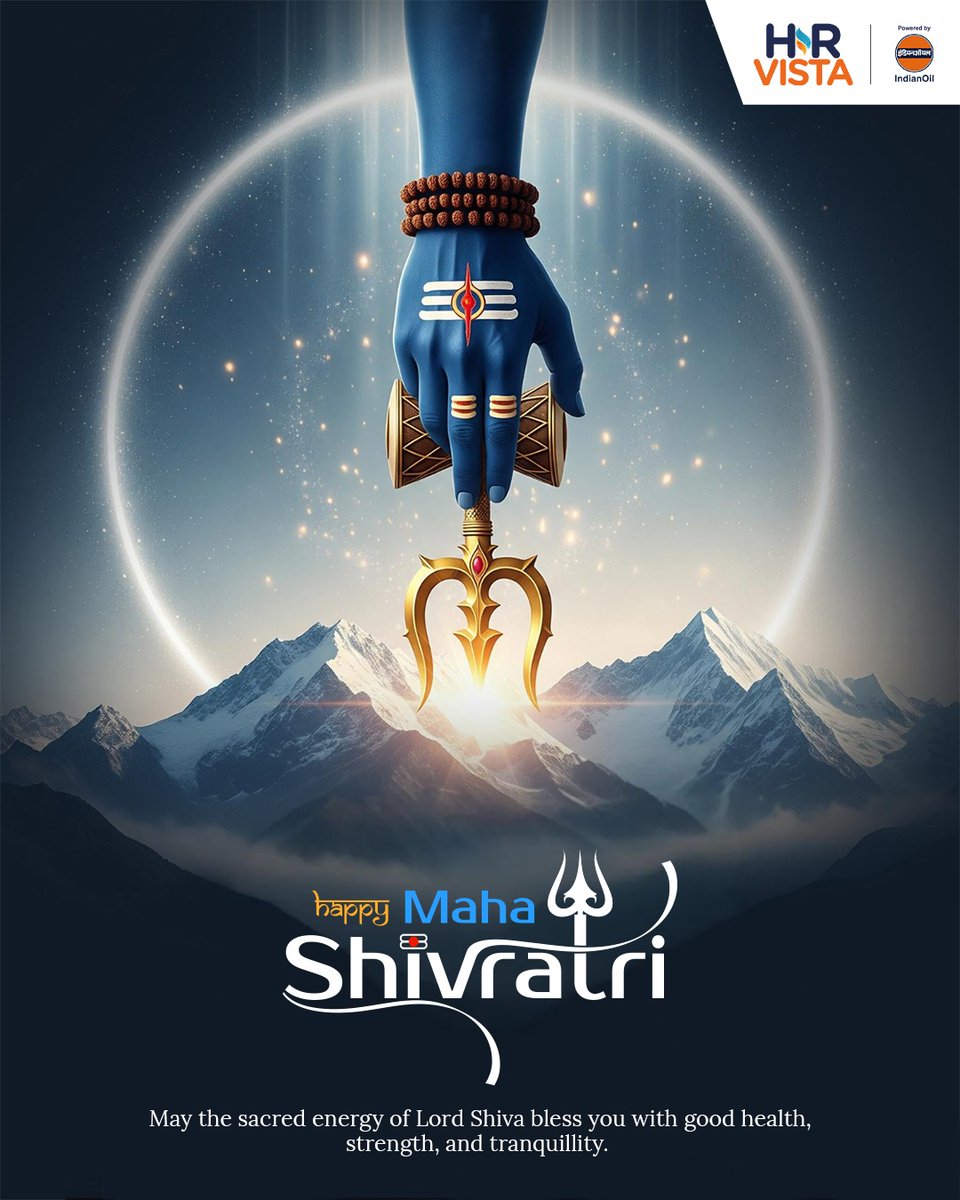 As we observe Maha Shivratri, we honour the spirit of transformation and inner awakening.
May the blessings of Lord Shiva bring strength to persevere, clarity to lead, and tranquillity to thrive in all walks of life.
#HRVista #IndianOil #MahaShivratri #HarHarMahadev <a href="/IndianOilcl/">Indian Oil Corp Ltd</a>