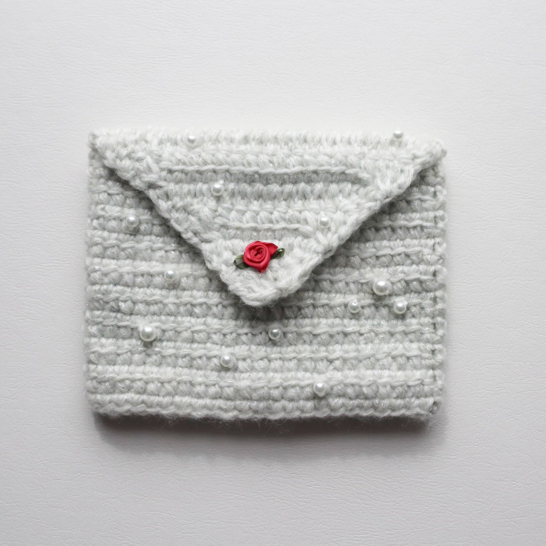 A6サイズの文庫本がぴったり入るレター型ポーチをつくりました✉️୨ৎ