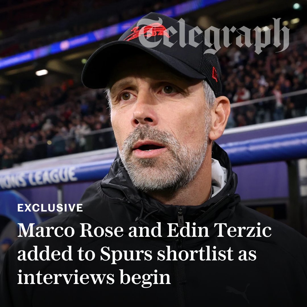 🚨 EXCLUSIVE: Tottenham Hotspur have added Marco Rose and Edin Terzic to their list of potential candidates to succeed Thomas Frank.

Roberto De Zerbi, Mauricio Pochettino and Robbie Keane are all also believed to feature prominently in the club's thoughts.

<a href="/Matt_Law_DT/">Matt Law</a> and
