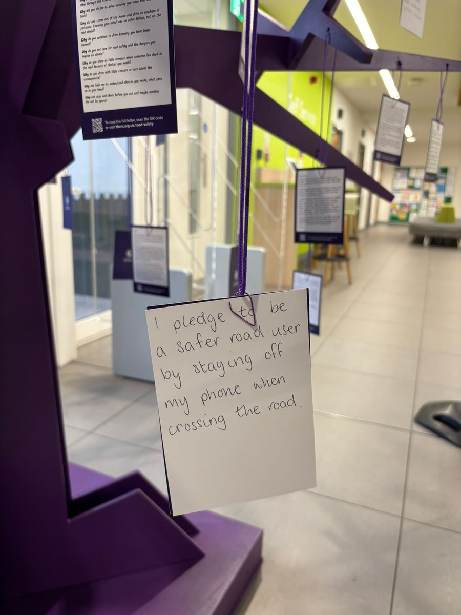 IttuSandwell's tweet photo. Over 1,000 people were killed or seriously injured on West Midlands roads last year — every one a life changed forever.

Visit Sandwell Council House to read messages from families affected by dangerous driving.

Take a moment to reflect and leave your own note for safer roads. https://t.co/Pli7CxIuTC