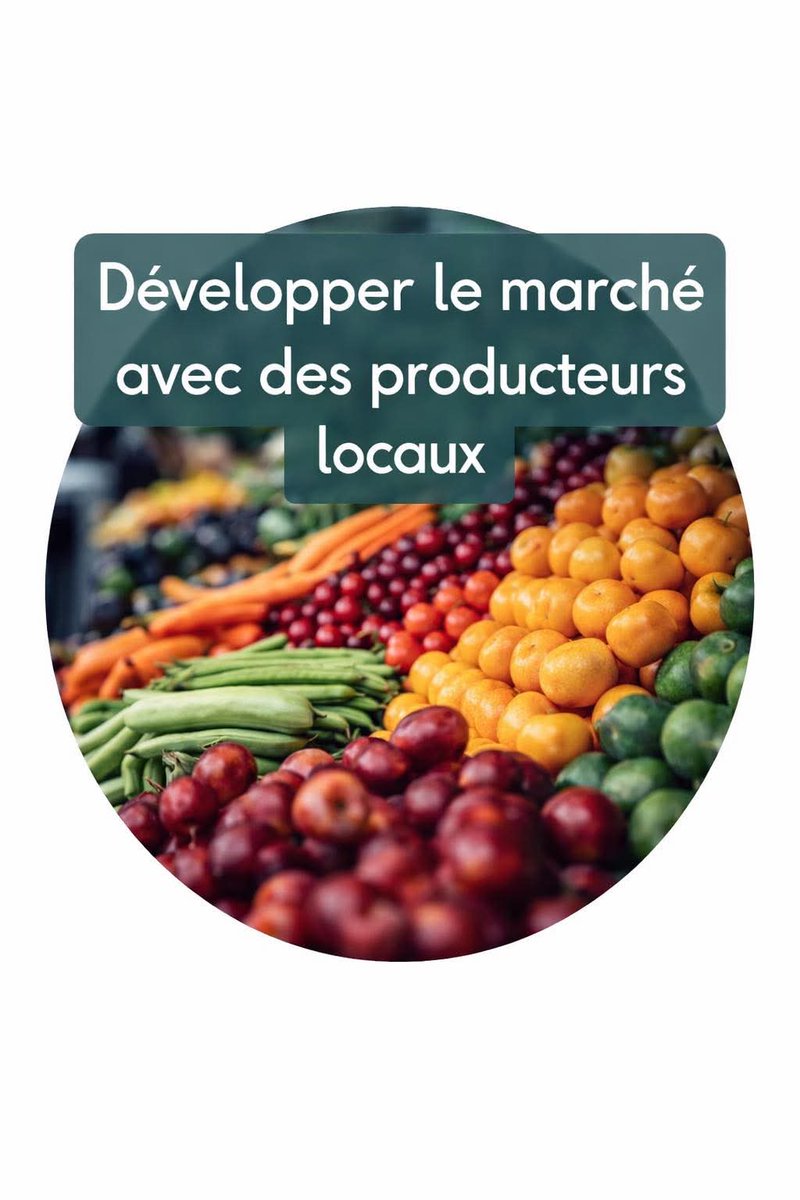 PIERREPhilipp12's tweet image. 🍅🥦 Redonnons vie à notre #marchélocal qui ne compte qu'un à trois marchands
C’est trop peu, trop peu pour créer de l’animation, du lien et une vraie dynamique locale.
👉 Nous développerons  un véritable marché de #producteurslocaux
Un marché c'est LE CŒUR DE VIE D'UNE VILLE