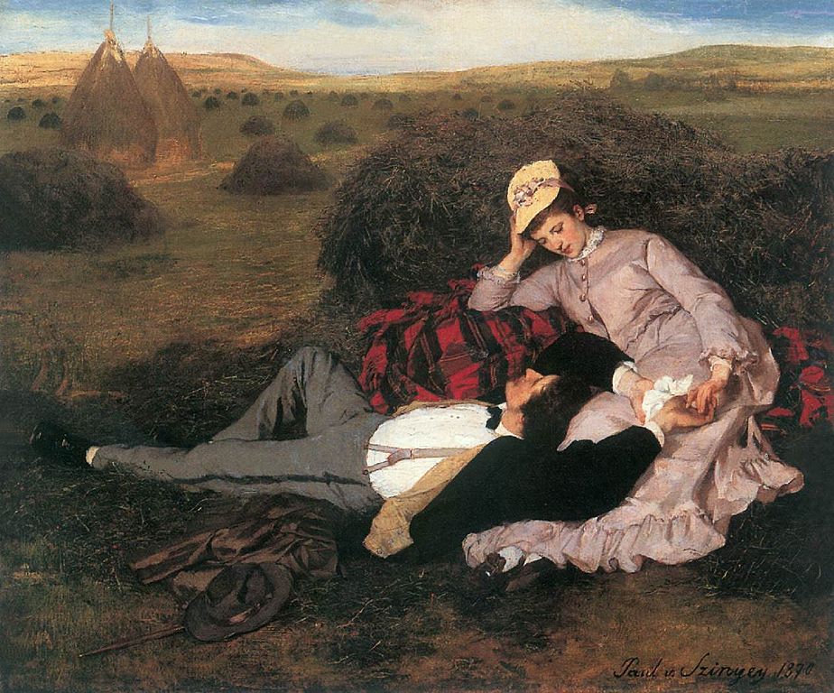 Lovers, by Hungarian painter Pál Szinyei Merse (1869-70). In private collection.
