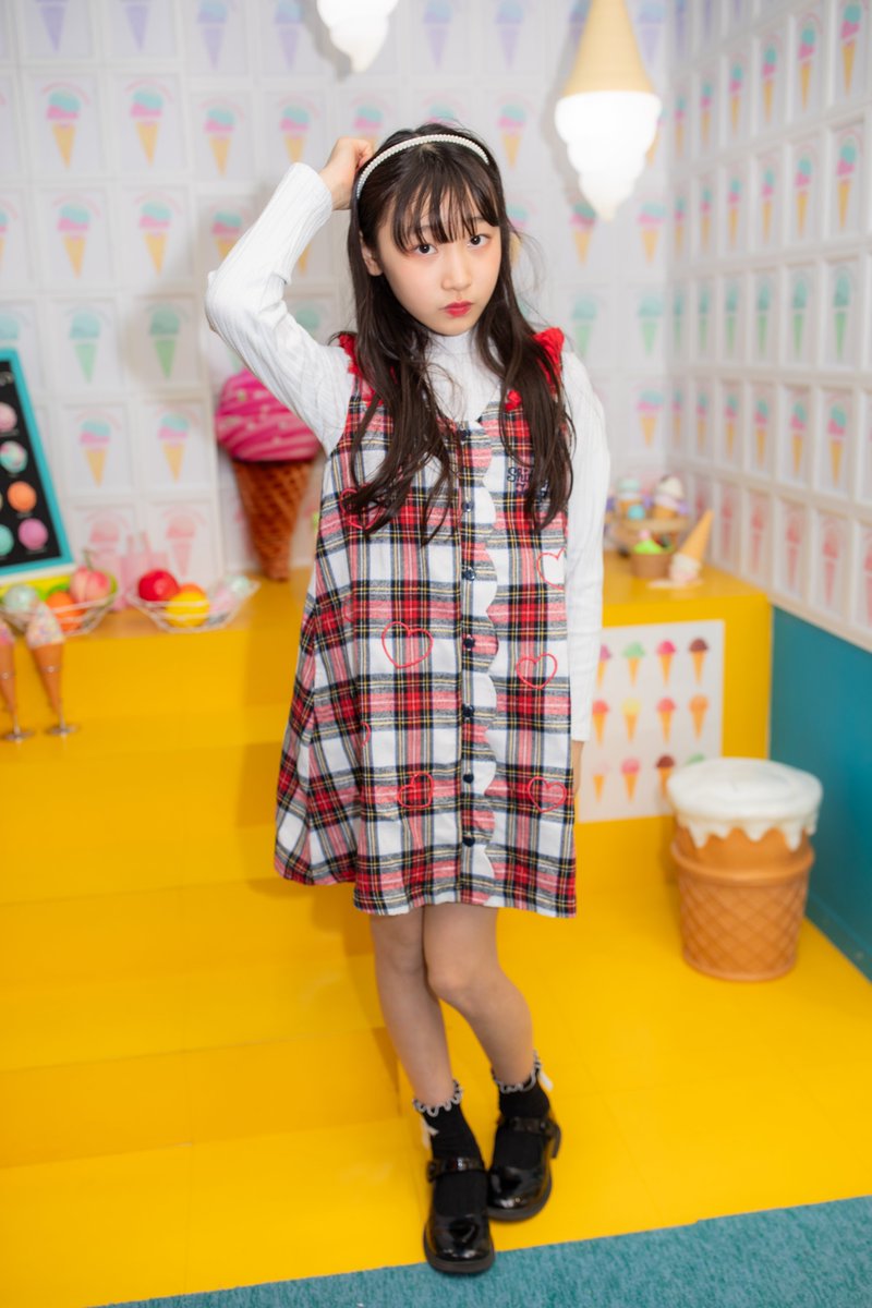 RT @nyantan_RIO: 2026.02.07 あーちゃん🌸 チェック柄にハートの刺繍