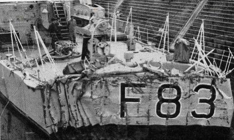 OnthisdayRN's tweet photo. #OnThisDay 1966 HMS ULSTER, who damaged her stern, received the 25 ton entire stern section of her sister URCHIN in dock @HMNBDevonport  The amazing #engineering task which included machinery &amp; steering gear took only 2 hours! ULSTER was ready to sail soon after. @RoyalNavy https://t.co/fXDEtFw0D6