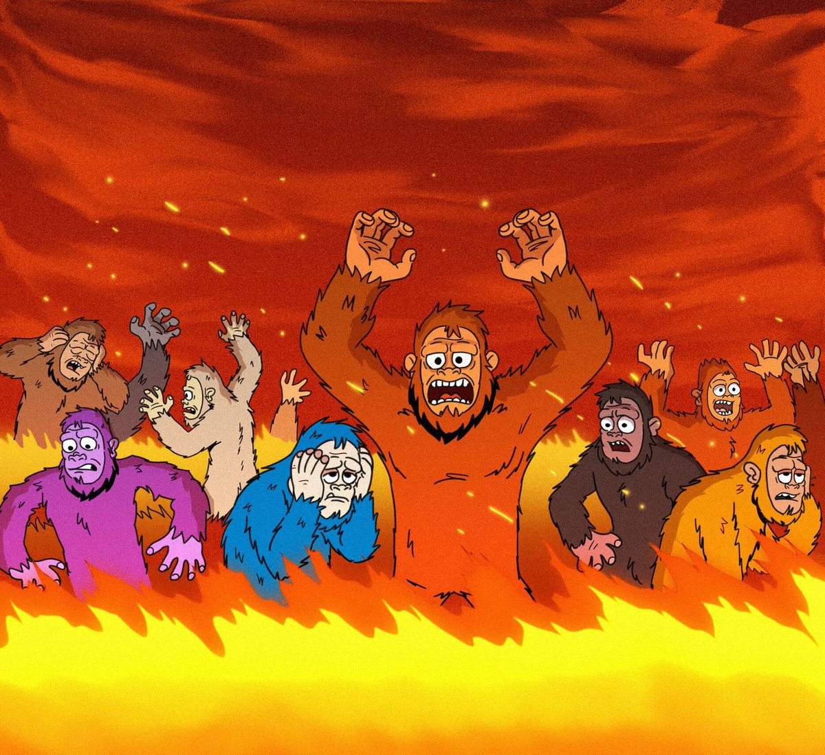 99 Shredding Sassy's just got sent to the fire 🔥

97 on base, 2 on eth. 1.6% supply reduction - gone forever.

Huge moment for us. The first real burn, the first step toward taking supply from 6200 down to 4200 over time. Purgatory 1 is complete!

Since enforcing royalties a