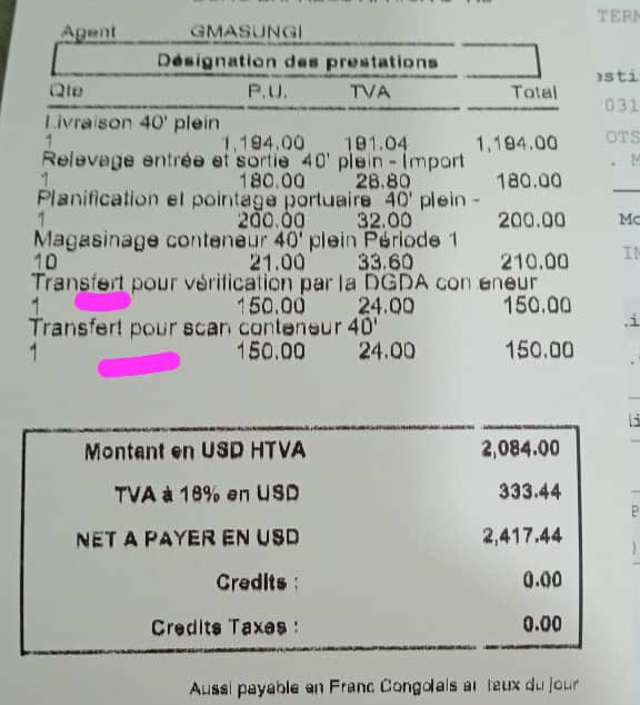 pepele_news's tweet photo. 🔴 ALERTE-INFO | À Matadi, plusieurs opérateurs économiques s’interrogent sur la structure tarifaire appliquée par MGT en matière de contrôle des conteneurs.

Selon les informations recueillies, les frais exigés s’élèveraient à :
 • 174 USD (150 USD + 24 USD de TVA) pour le scan du conteneur (vérification par scanner)
 • 174 USD également pour la vérification physique

Ainsi, un conteneur soumis à la fois au scan et à la vérification physique représenterait un coût total de 348 USD.

Il est également rapporté que lorsqu’un conteneur est déposé sans être ouvert, un montant supplémentaire de 174 USD serait requis pour bénéficier à nouveau du service.

Dans un cas documenté, un client aurait payé :
 • 1 fois le transfert scan
 • 2 fois l’ouverture DGDA

Ce qui aurait porté la facture totale à 522 USD pour un seul conteneur.

Ces pratiques suscitent des interrogations parmi les usagers, notamment sur la justification et la transparence de certains frais appliqués.

Les autorités compétentes ou les responsables de MGT sont attendus pour apporter des clarifications sur cette grille tarifaire. #RDC #Matadi #KongoCentral @pepele_news