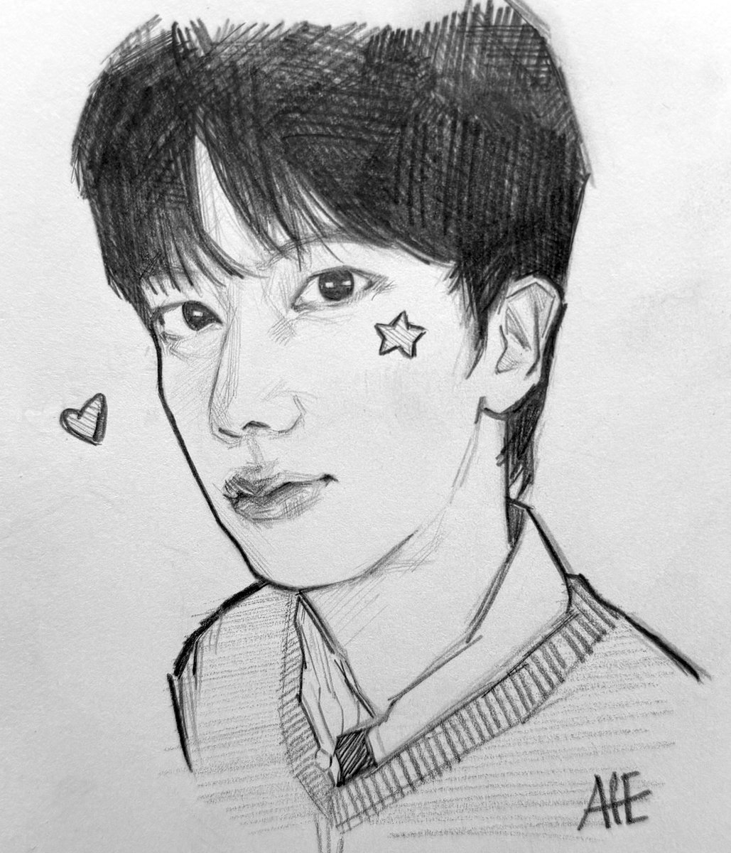 aceaone's tweet photo. couldn’t sleep so drawing jin instead 👍🏻 https://t.co/Y9mfParlak