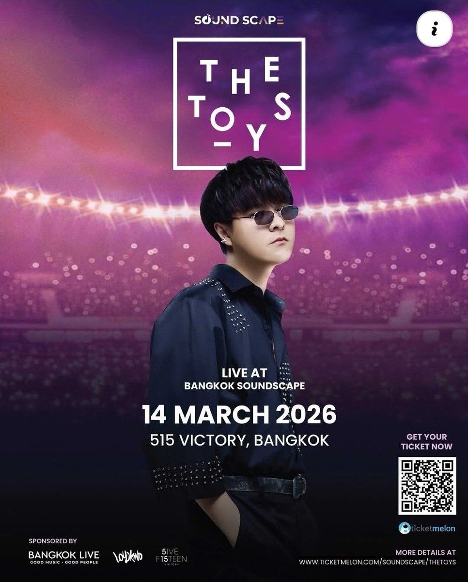 FonsukT's tweet photo. คอนเสิร์ตใหญ่อาจจะยังนะเอาแบบ Live House ไปก่อนไปจองบัตรกันได้

📅 14 มีนาคม 2026
📍 515 Victory Hall (ติด BTS อนุสาวรีย์)
⏰ 19:00 – 22:00

รายละเอียดเพิ่มเติม https://t.co/T6m1Y15Oe9

👉 ซื้อบัตรได้ที่ Ticket Melon

#TheToys
#BangkokSoundscape
#LiveMusicBangkok
#ConcertBangkok https://t.co/Y6l9uSjRkV