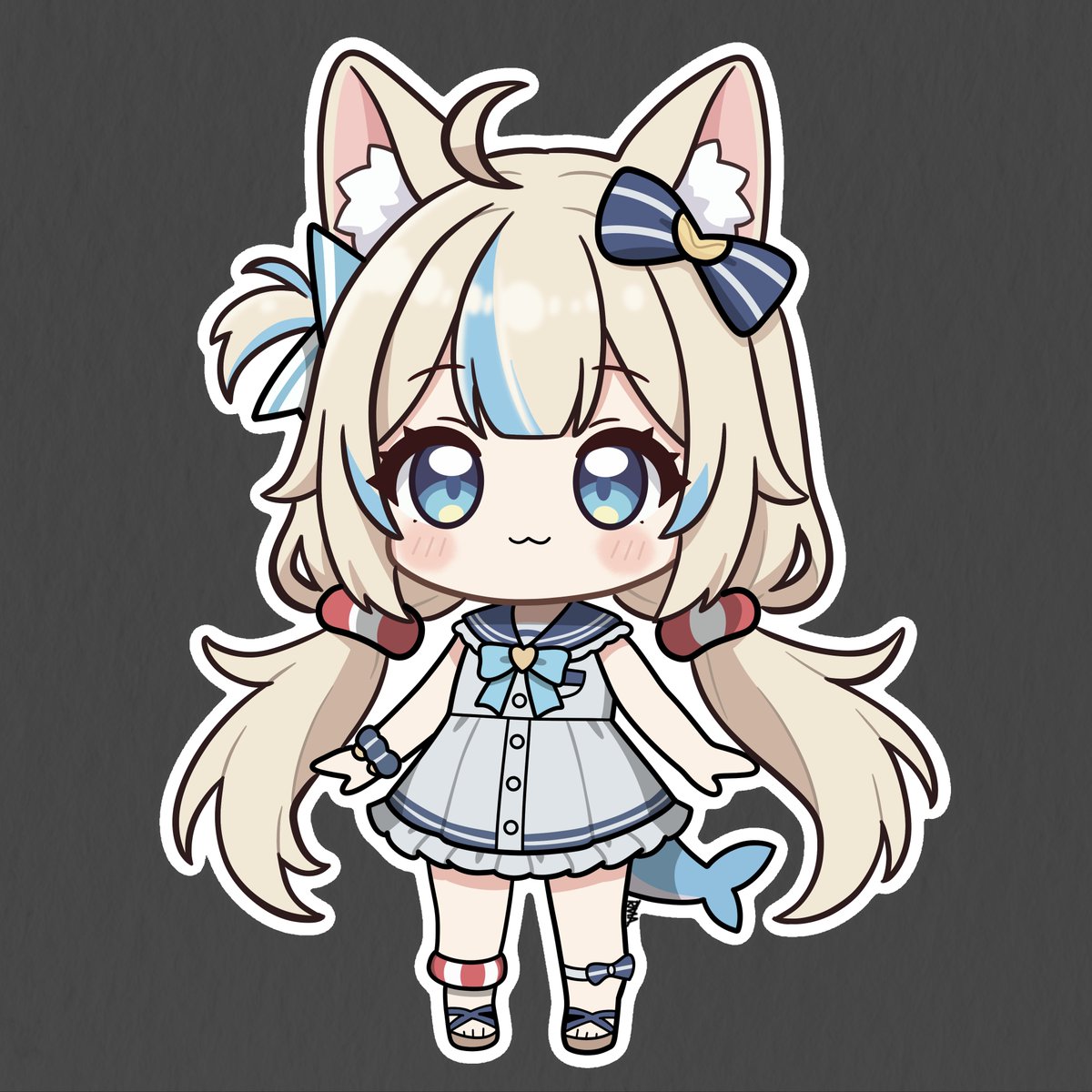 Sharnami_EN's tweet image. I chibi'fied @samekosaba 

#sabart #SamekoSaba #Saba