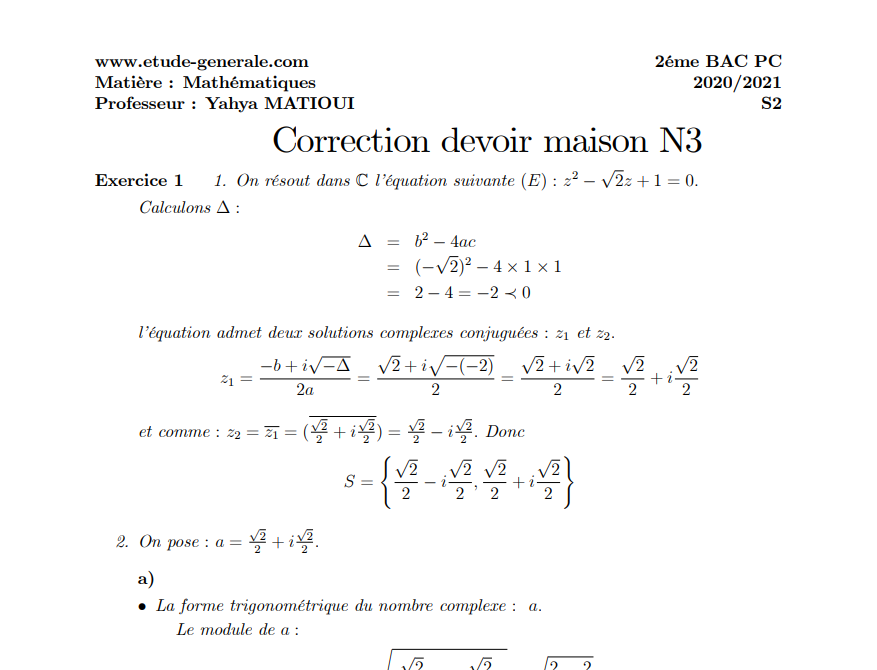 etudegenerale's tweet photo. (2 bac pc et svt)
Devoir maison sur les nombres complexes et les équations différentielles ✍️
https://t.co/IZDnXN6YFq
#math #maths #mathematics #mathématiques #2bac https://t.co/odZbEWlWBj