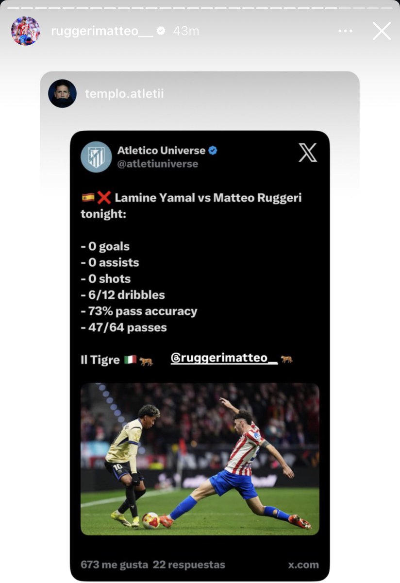 atletiuniverse's tweet image. Matteo Ruggeri on IG. 🇮🇹😭