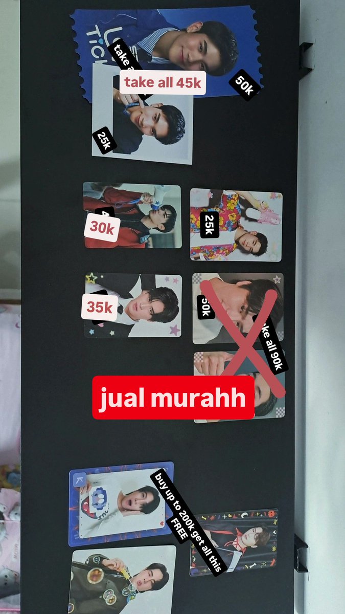 mantumamaoh94's tweet image. ‼️JUAL MURAH 
reason: BU (dikit lagi) untuk beli kado ulang tahun temen aku☝️😭

✨️✨️banyak freebiesnyaaa✨️✨️

📍Jakarta Utara, Indonesia
inc. packing
exc. ongkos kirim

#WTS #WTB #thaimerch #geminifourth #Gemini_NT #Fourthnattatwat #gemfot #zonauang