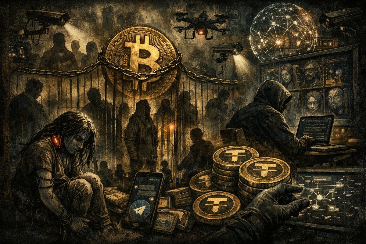 DAOnysusHQ's tweet photo. According to Chainalysis, crypto-funded human trafficking transactions surged ~85% in 2025, reaching hundreds of millions of dollars. Stablecoins and Telegram-based networks are being used to fund labor exploitation and large-scale sex trafficking globally, while blockchain traceability offers law enforcement new tools to fight back. 
#Crypto #Blockchain #HumanTrafficking #Chainalysis