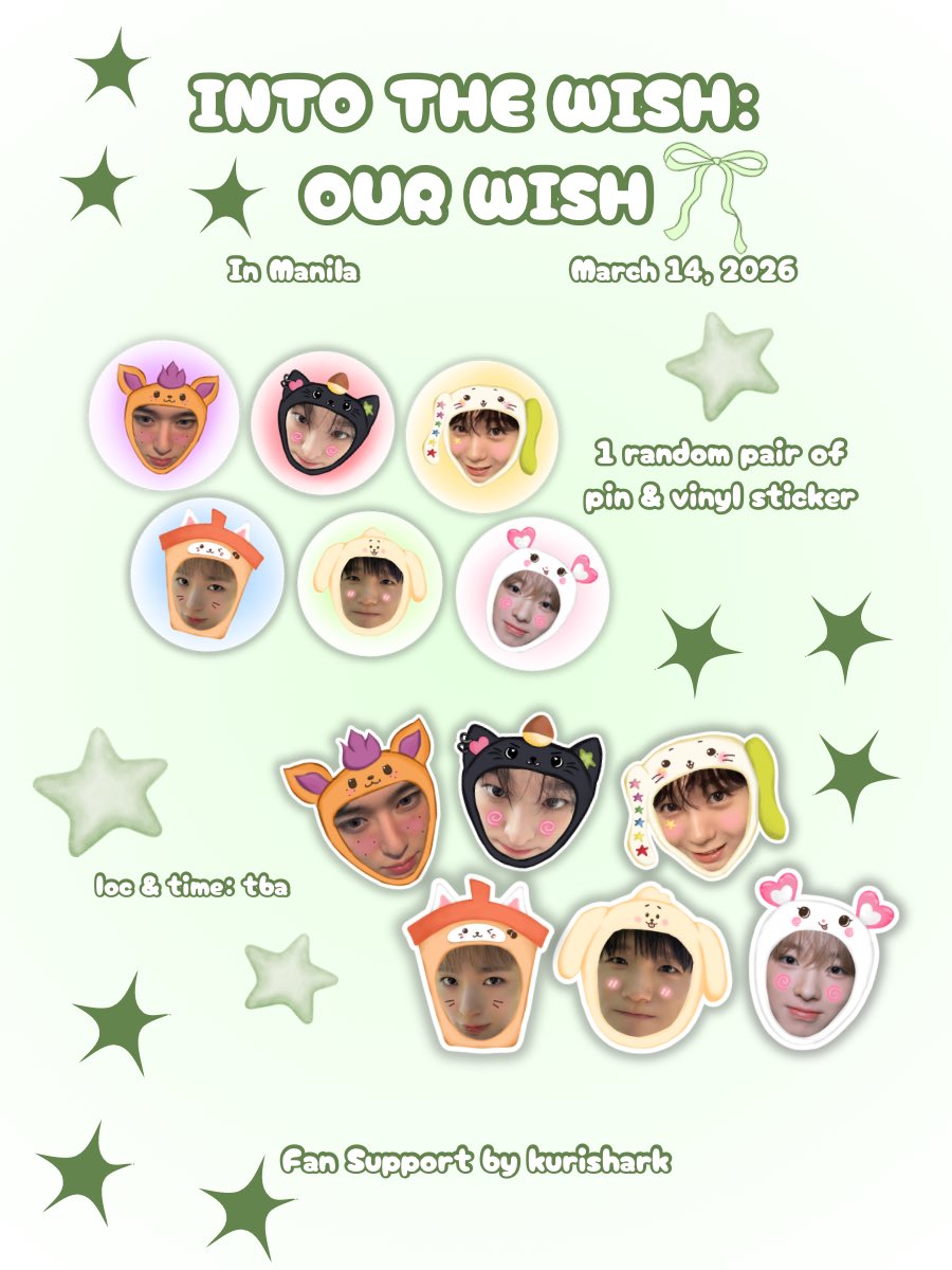future's in my hands
it's my wish ଘ(੭ˊᵕˋ)੭

into the wish: our wish in manila
a fan support by: <a href="/kurishark/">jhel 🦈</a> .⋆♱

✮⋆˙ march 14, 2026
⋆🐾° exact time &amp; location tba

like &amp; rt ⭑.ᐟ
strictly 1:1 ˎˊ˗
open for trades ( ᴗ͈ˬᴗ͈)ഒ

#OurWISH_MANILA
#OURWISHinMANILA #NCTWISHinMANILA