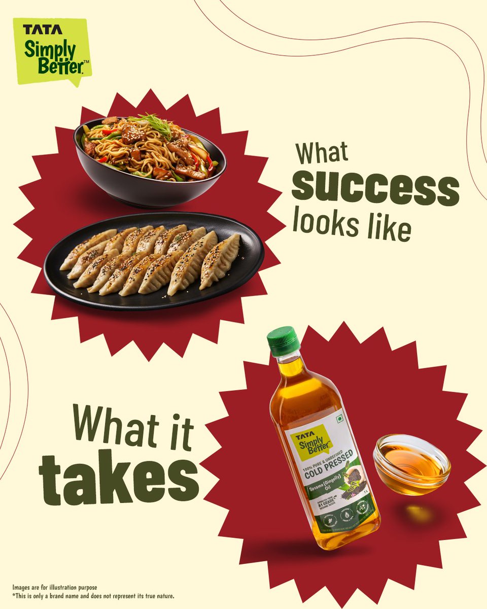 TATASimplyBeter's tweet image. What looks effortless on the plate is built on choices made in the pan. 🧑‍🍳🥘

#TataSimplyBetter #Coldpressed #SesameOil #Gingelly #IndianFood
