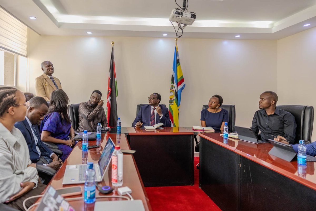 OgingaDerick's tweet photo. I accompanied our Super Patron Ms. @charlruto  to a strategic engagement with the Cabinet Secretary for Education, @HonJuliusMigos  alongside @Microsoft and @CanvaEdu Africa team, to explore a framework for Canva for Education. https://t.co/cEMR3WAxSo