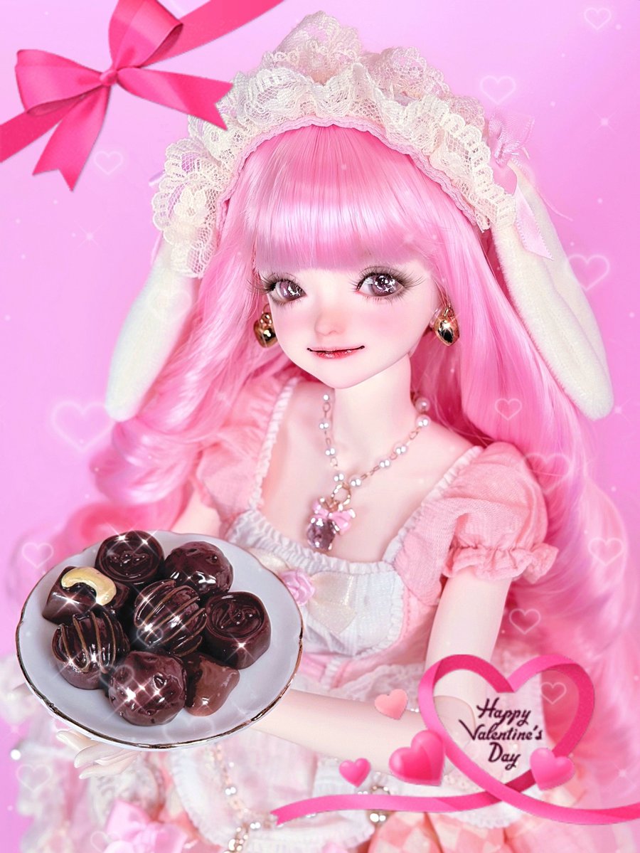 kahonarumi_doll's tweet photo. 「食べさせてあげよっか♪
はい、あーんしてっ🩷」
#ドールでバレンタイン
#バレンタインドール撮影2026
#asleepeidolon #aedoll https://t.co/Hbl5lWGUz7