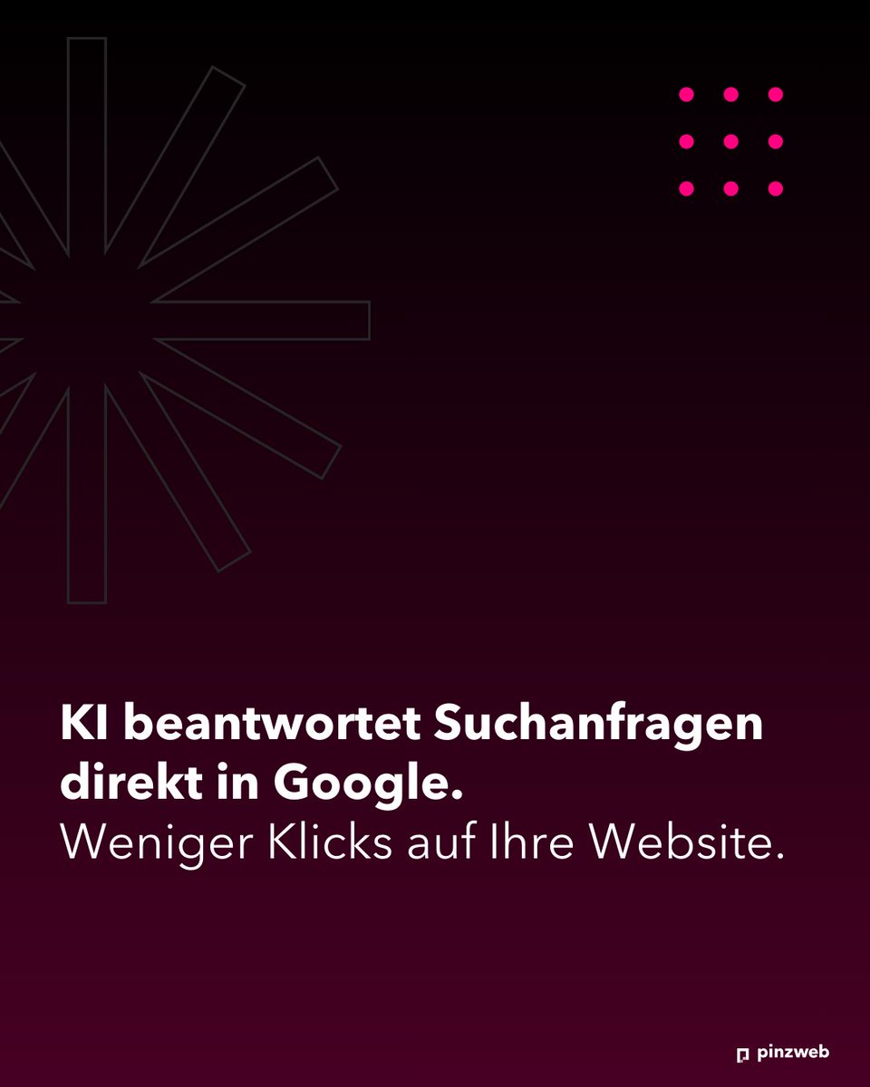 Pinzweb_at's tweet photo. KI verändert die Suche – und viele Unternehmen verlieren unbemerkt an Sichtbarkeit. ⚠️🤖
Was hinter dem KI-bedingten Sichtbarkeitsverlust steckt und welche konkreten Maßnahmen Sie jetzt setzen sollten, lesen Sie in unserem aktuellen Blogbeitrag.
👉 https://t.co/plmsNPTVIR https://t.co/vEOkYrT3X2
