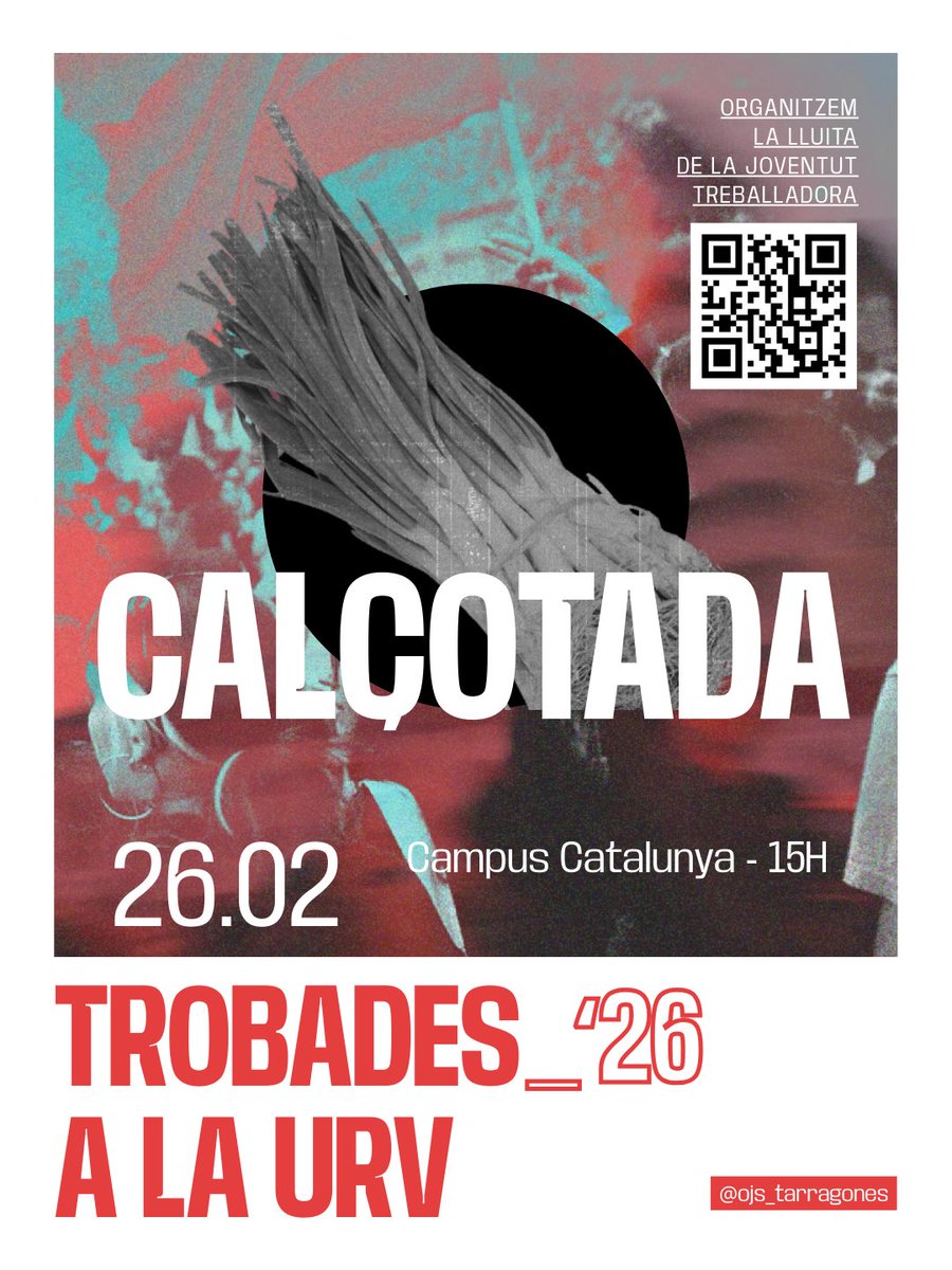 🚩26F|| Trobades URV

El dia 26 al pati de basquet de Campus Catalunya, ens trobarem per participar d'una xerrada sobre el racisme, gaudir d'una calçotada juntes i escoltar un recital de poesia.