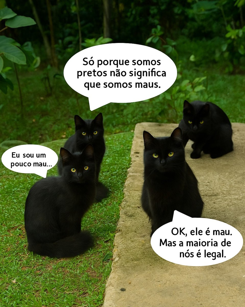 Sexta-feira 13, proteja seus gatinhos pretos.