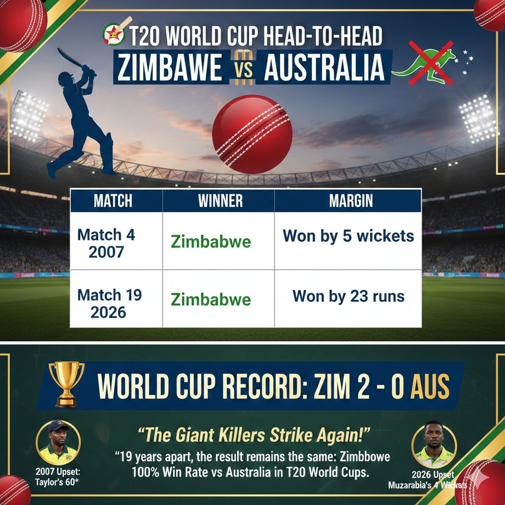 aunitstudios's tweet photo. #AusvsZim Head to Head in t20 cricket worldcups https://t.co/wEtHM0GPat