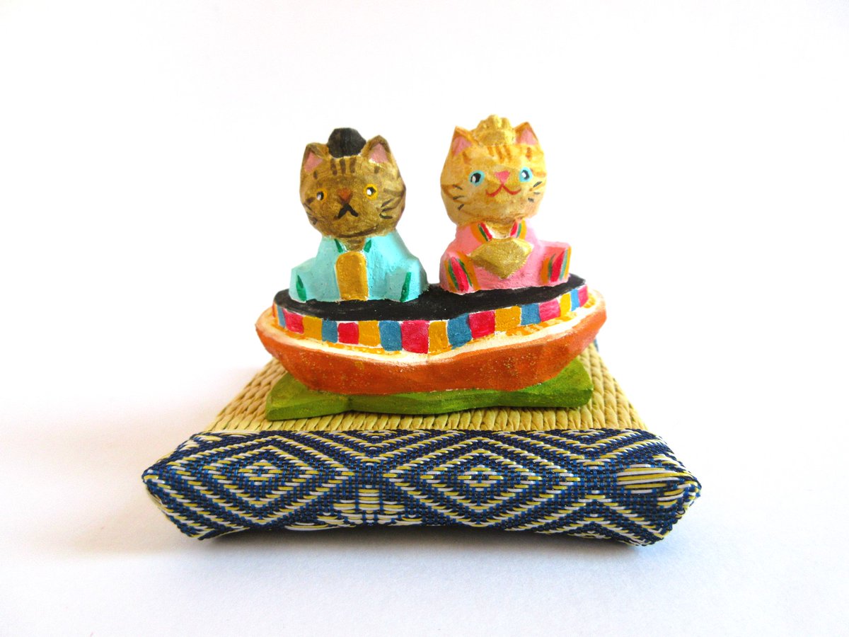 あたり工房さんの猫のお雛様、残り1点となりました～✨ たくさんの方に