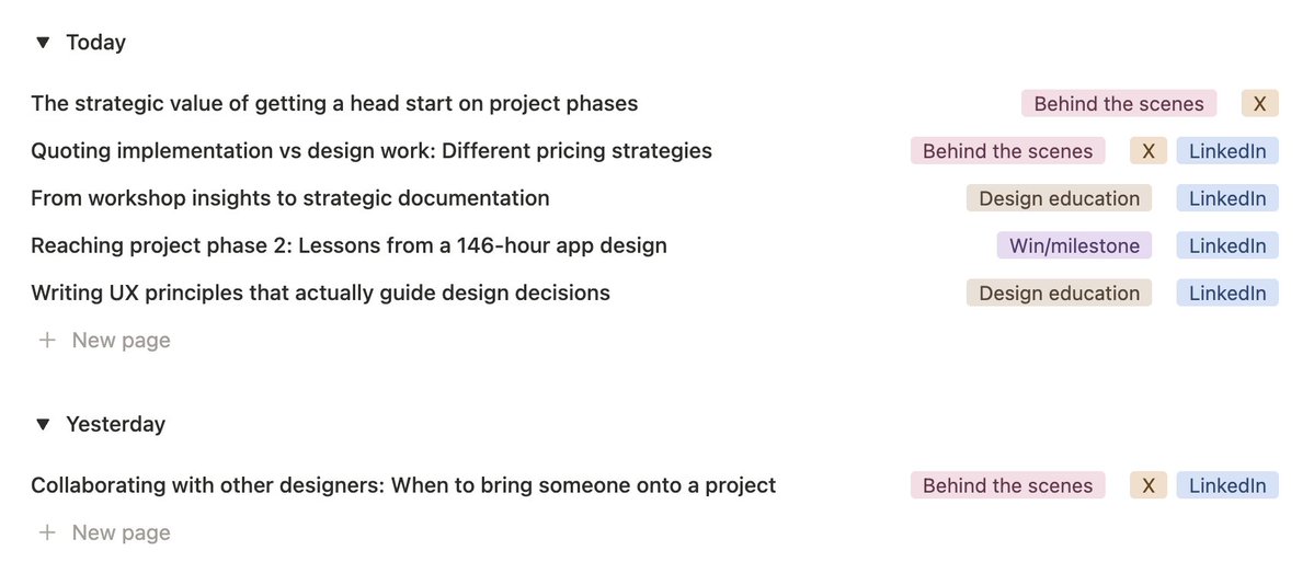 I run my whole studio in Notion now and I finally found an AI feature that’s not a gimmick

Notion AI has a beta Agents thing where they can run on a schedule and do specific jobs for you

Last week I made one called Content Strategist

Twice a week it:
- scans what I worked on
-