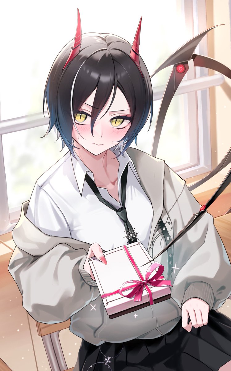 これ、お前に…ニヤニヤするな//🍫
#アズールレーン　#AzurLane