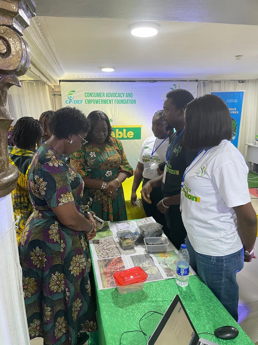 cadef_ng's tweet image. Live from the exhibition floor✨

Our greenlabs Cohort 2 innovators are showcasing bold, practical concepts designed to transform our food systems and power the green economy.

Which innovations will be crowned today?

Join the live now: youtube.com/live/5DYBC6Uv3…

#CADEF #greenlabs