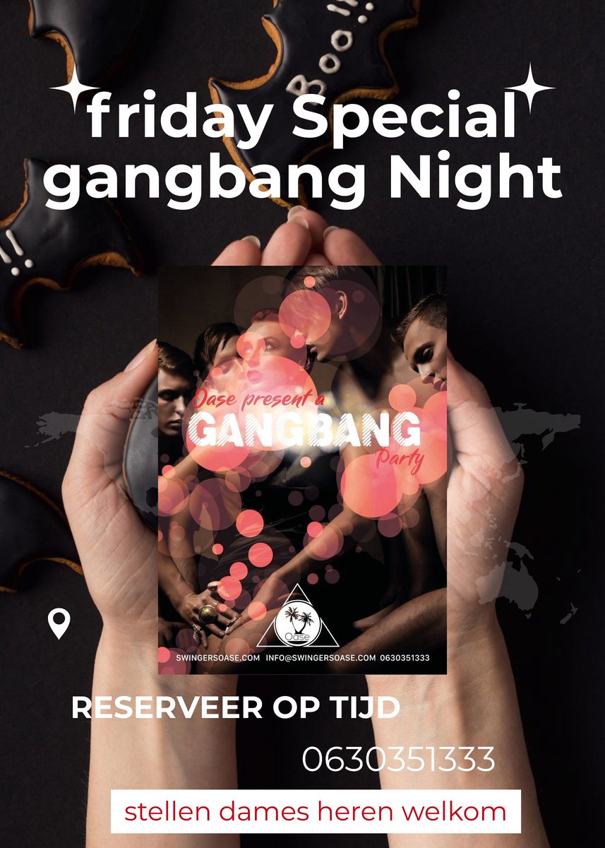 SwingersOase's tweet photo. #parenclub #gangbang
Swingers club Oase
Vrijdag Gangbang korting voor iedereen stellen55€ heren 85€ dames #heren #stellen #dames #trio #uitgaan #sex
#parenclub #swingersclub #swingersoase #weekend #party #singleladies #couples #swingers https://t.co/y60OvrnHMF https://t.co/M76LknzBOd