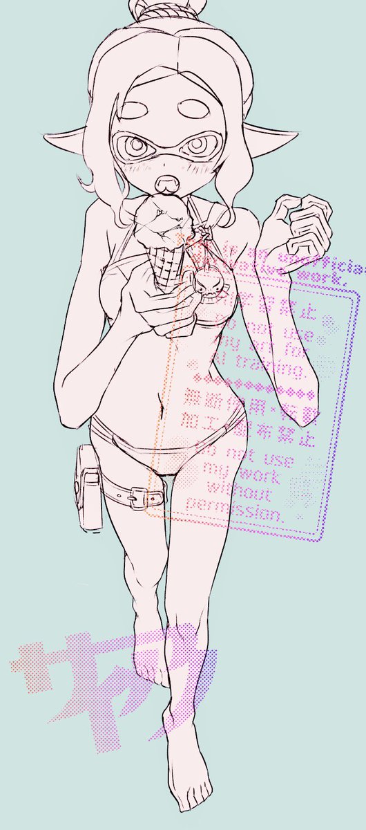 cyano0420's tweet photo. レイダース三人娘の水着を描く遊び(wip) https://t.co/ojKcZ92rhk