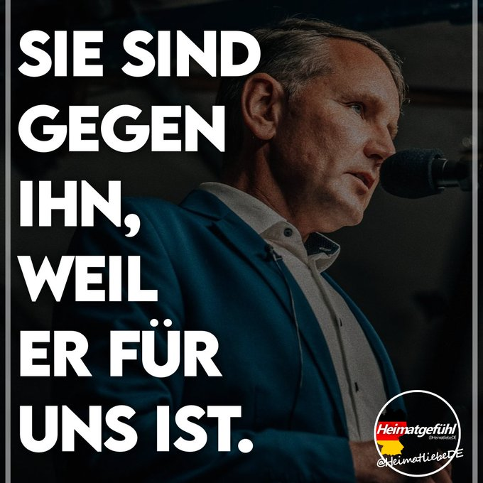 Ein Oppositionspolitiker bekommt in Oberfranken Redeverbot.

So weit sind wir also schon.

Volle Solidarität mit Björn Höcke! 🇩🇪