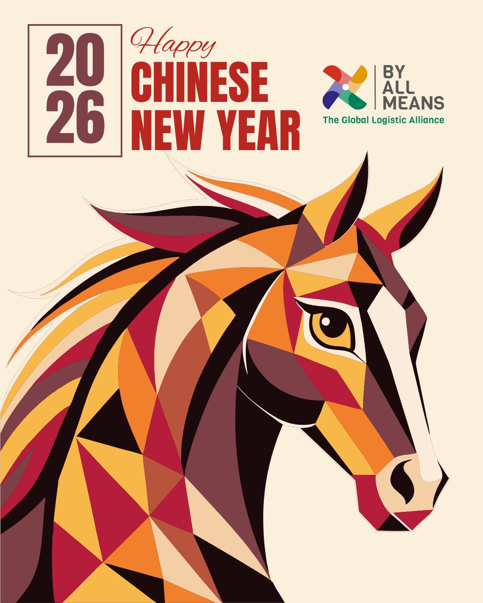 BAM_Network_Log's tweet photo. ✨Happy #ChineseNewYear!🐎

17 February marks the #LunarNewYear.

The #YearOfTheFireHorse symbolizes speed, strength and momentum, reflecting the spirit of #GlobalLogistics.

🔗More about us:
https://t.co/KxXMikeXeP

#FireHorse #BAM #ByAllMeans https://t.co/gefFE05pht