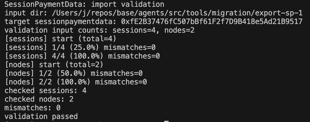 🛠️ DevLog – Session Payment Data Mobility (Export / Import / Validate ...