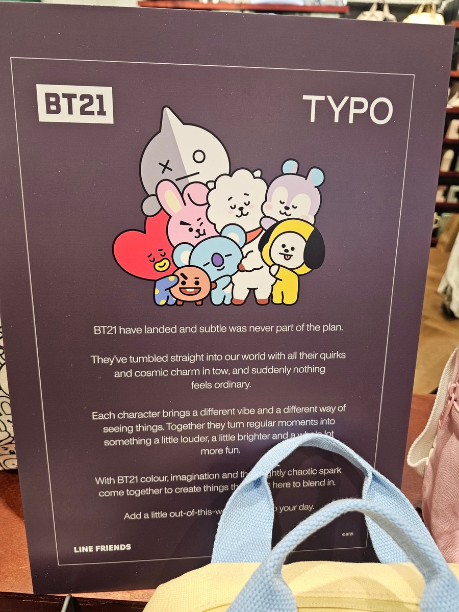 EijaOshin's tweet photo. HELLLO TYPOOO X BT21 🫠🤸‍♀️ https://t.co/mCsaFDlIy3