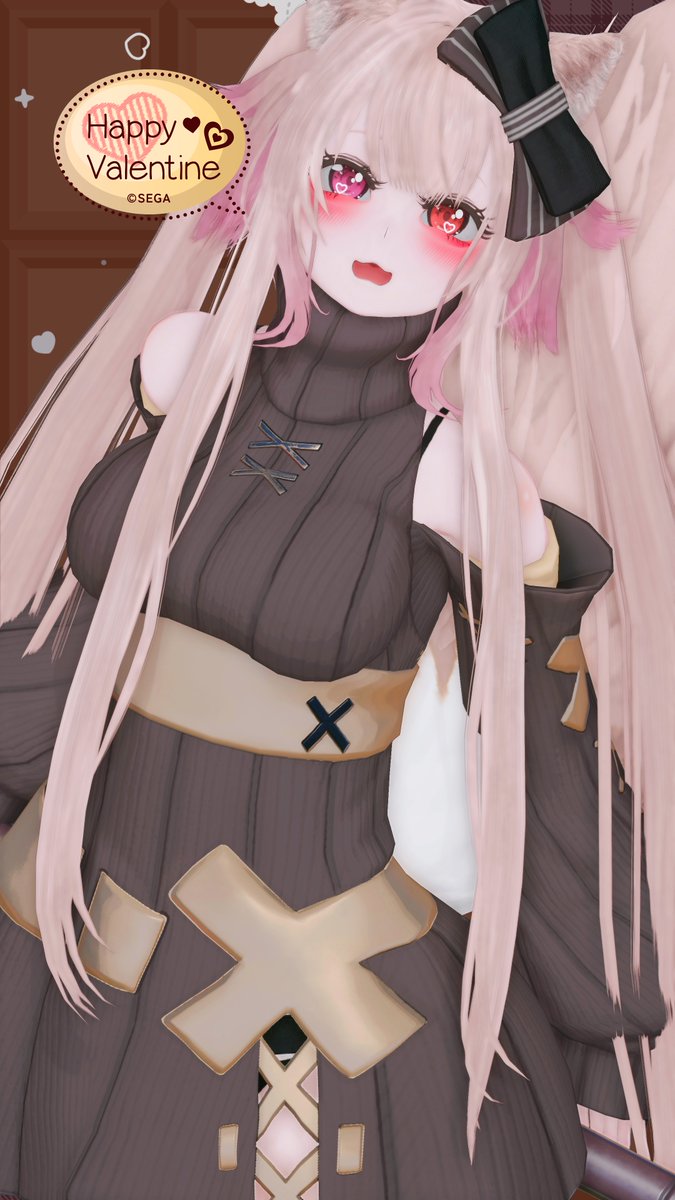 おはむ！
ハッピーバレンタイン！🦊💕✨
#PSO2NGS_SS 
#ma7ロゴ