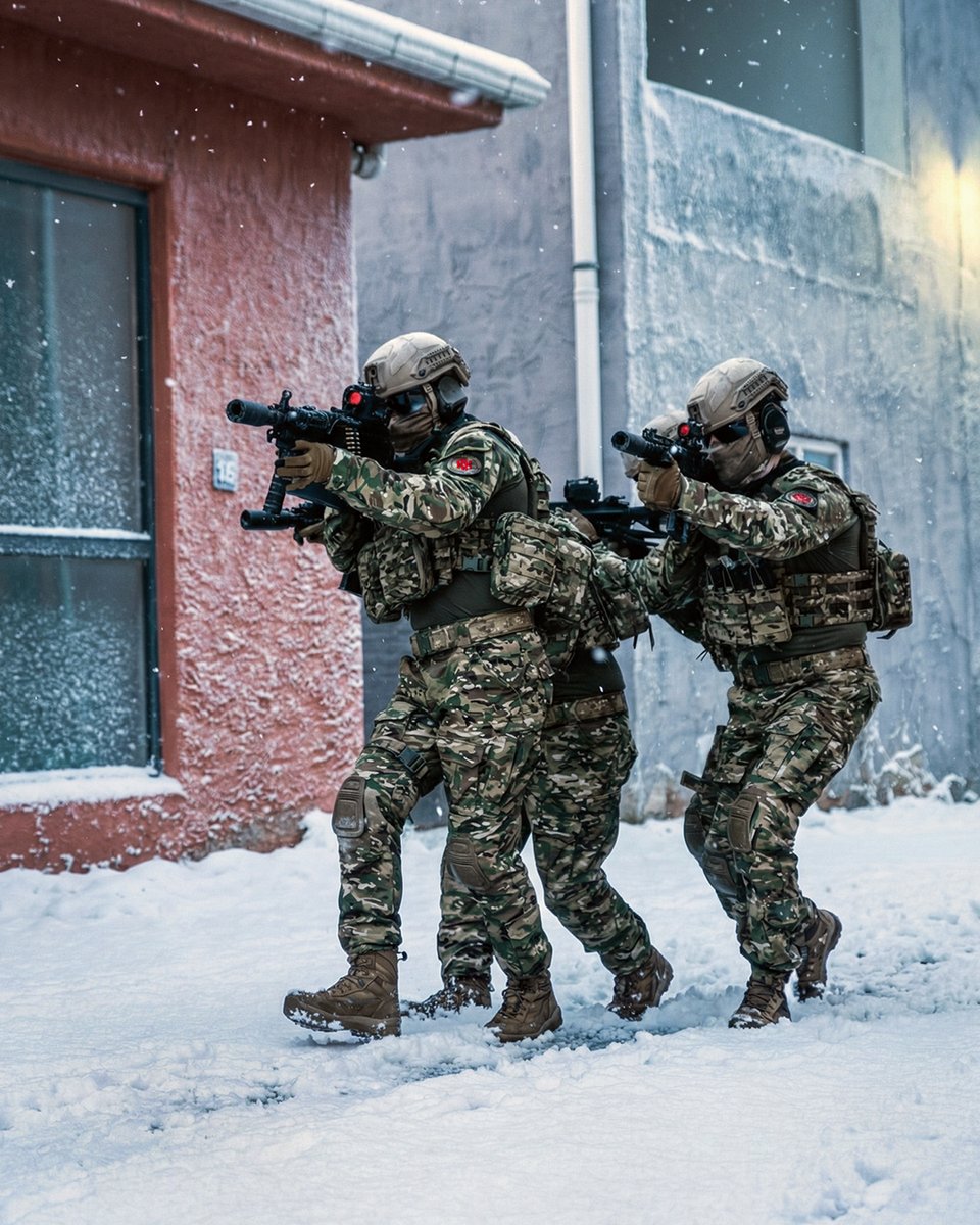 kalekalipofcl's tweet photo. Built to exceed NATO MIL-STD requirements, the #KMG556CL maintains its elite 5.56mm precision without concession, even in heavy snow and sub-zero ice. 🧊

❄️Its compact 5.9kg frame is engineered for operational consistency, delivering superior performance in the harshest winter environments.
#YourDecisionForPrecision #KMG556CL #KMG556 #LightMachineGun #NATO #Military #Firearms #AgileDominance