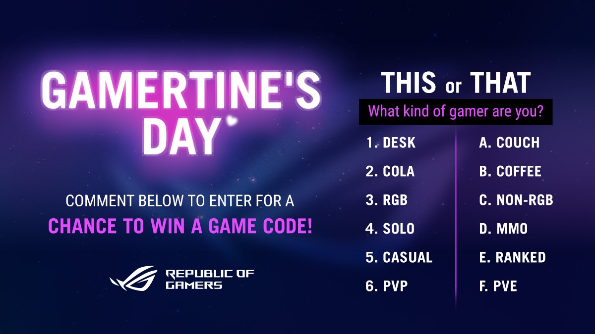 Games make the best company. 🎮
What kind of gamer are you?
Drop your answer in the comments for a chance to unlock a mystery game code.

3 winners. Enter by Feb 23.