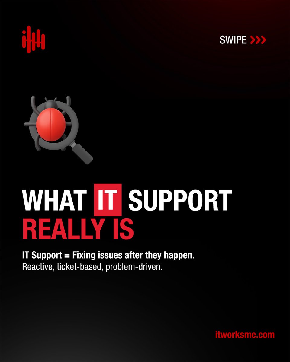 itworksme's tweet image. Support fixes problems. Maintenance prevents them.
Together, they keep your business running.

Learn more about how both can help your business thrive: itworksme.com/services/

#ITSupport #ITMaintenance #TechTips #BusinessIT #ITSolutions #ITworksME
