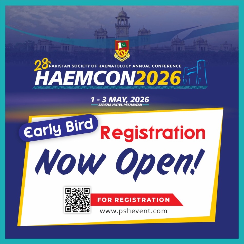 pshorgpk's tweet photo. 28th Pakistan Society of Haematology (PSH) Annual Conference (HAEMCON2026) | 1-3 May 2026 | Serena Hotel, Peshawar
https://t.co/CocWJ3Sy0W
#HAEMCON2026 #PSH #hematologyconference https://t.co/Ml8rZKrR0V