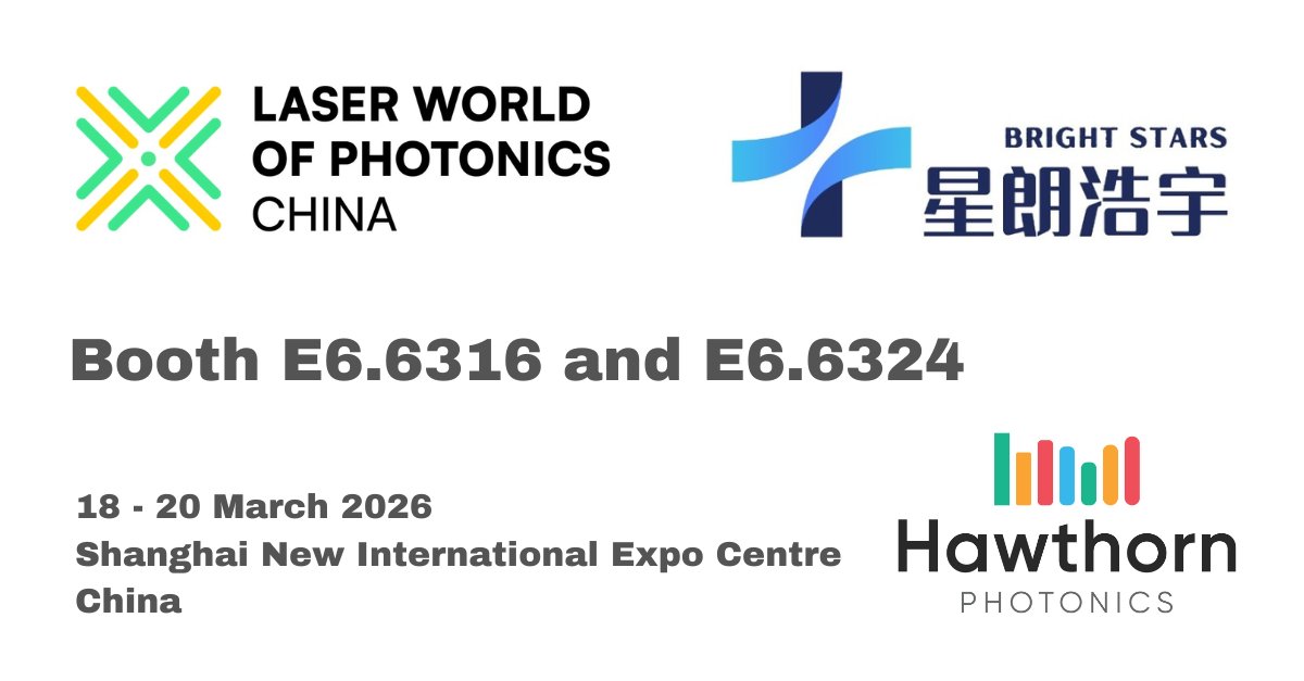 radiantis01's tweet photo. Laser World of Photonics China | 18–20 March | Shanghai. Dr RongRong Xu (Hawthorn Photonics) will be on the Bright Stars Technologies stand (E6.6316 &amp; E6.6324). Stop by to connect.

#LaserWorldOfPhotonicsChina #Photonics #LaserTechnology https://t.co/SjgwZktOW9