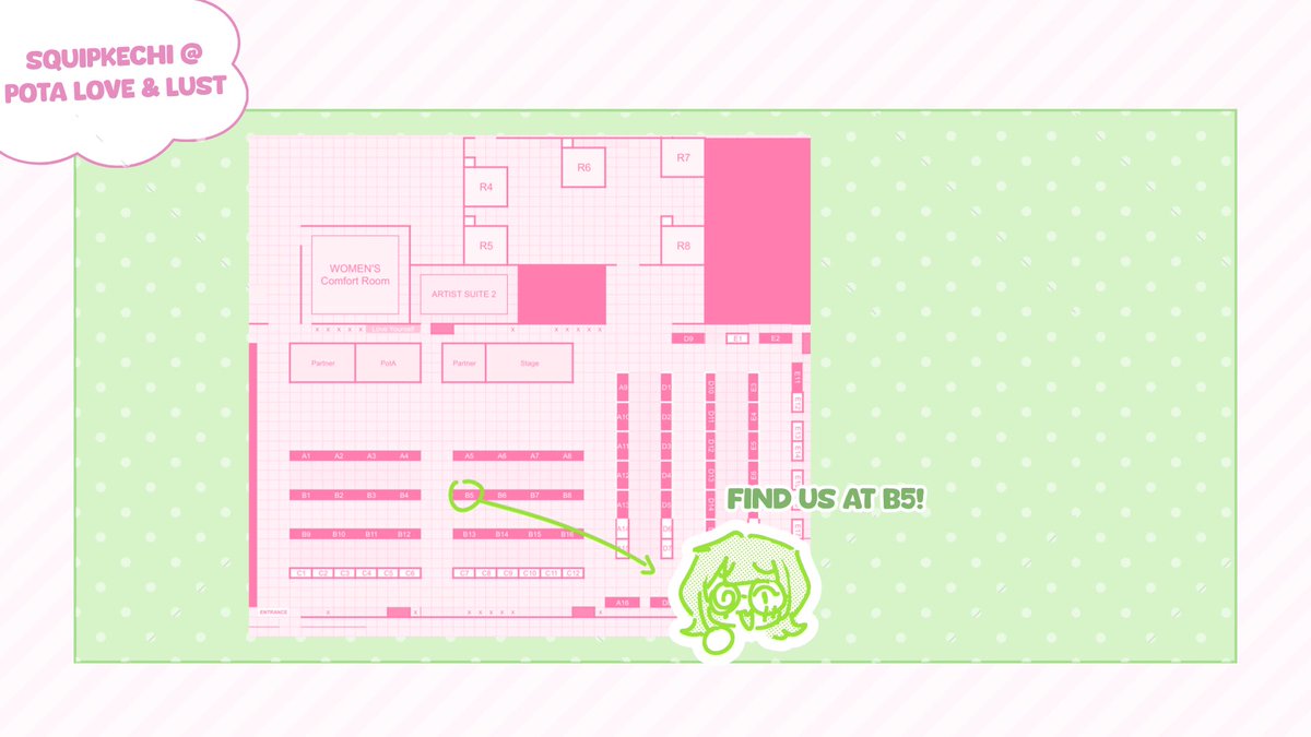 hi 💌!!

i’ll be tabling again this weekend, february 14 at #potaloveandlust in the sapphic section with my friends at <a href="/meatonfire_/">Meat on Fire 🍖 @ 🍳</a>, table B5!! 

come by to elements at centris to see us 🩷

#patronsofthearts