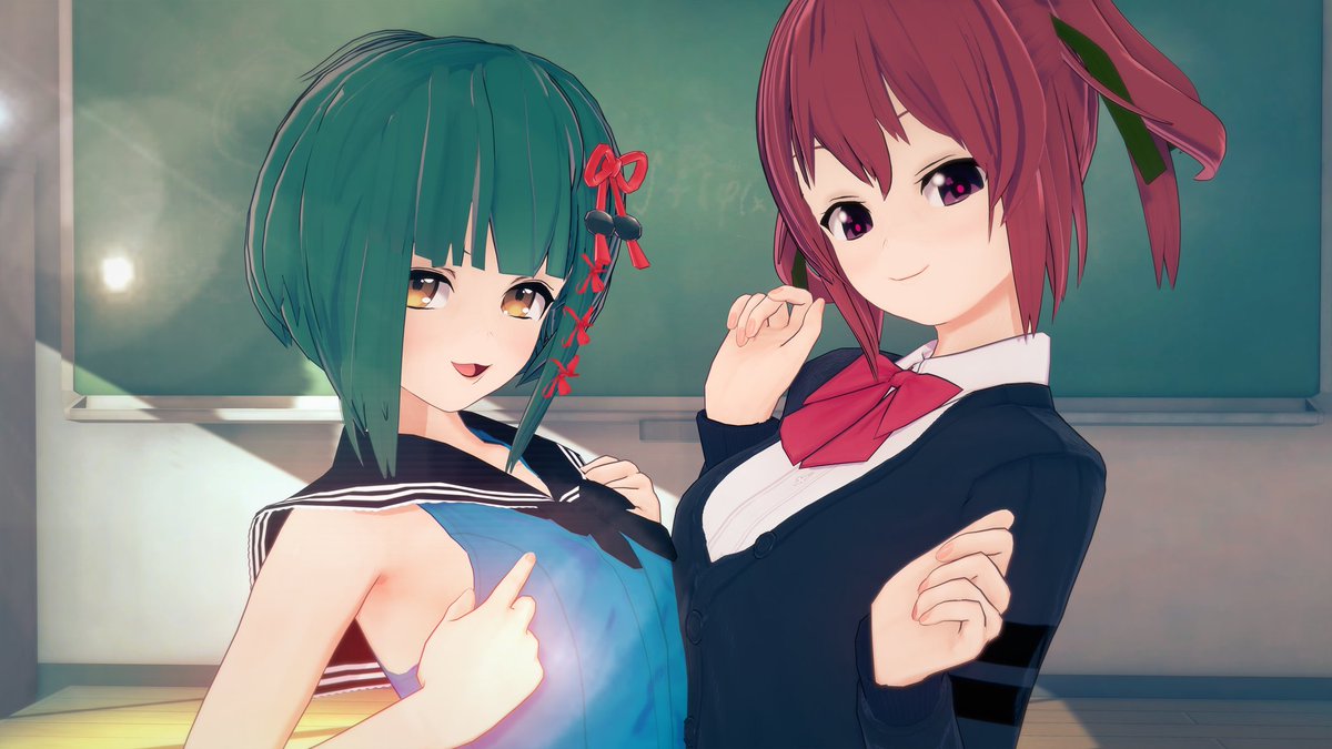 めっちゃドヤる最胸コンビ(この空間限定
#デタリキ
#月坂霧菜
#菊田蒼葉
#ハニブレ
#ストガ