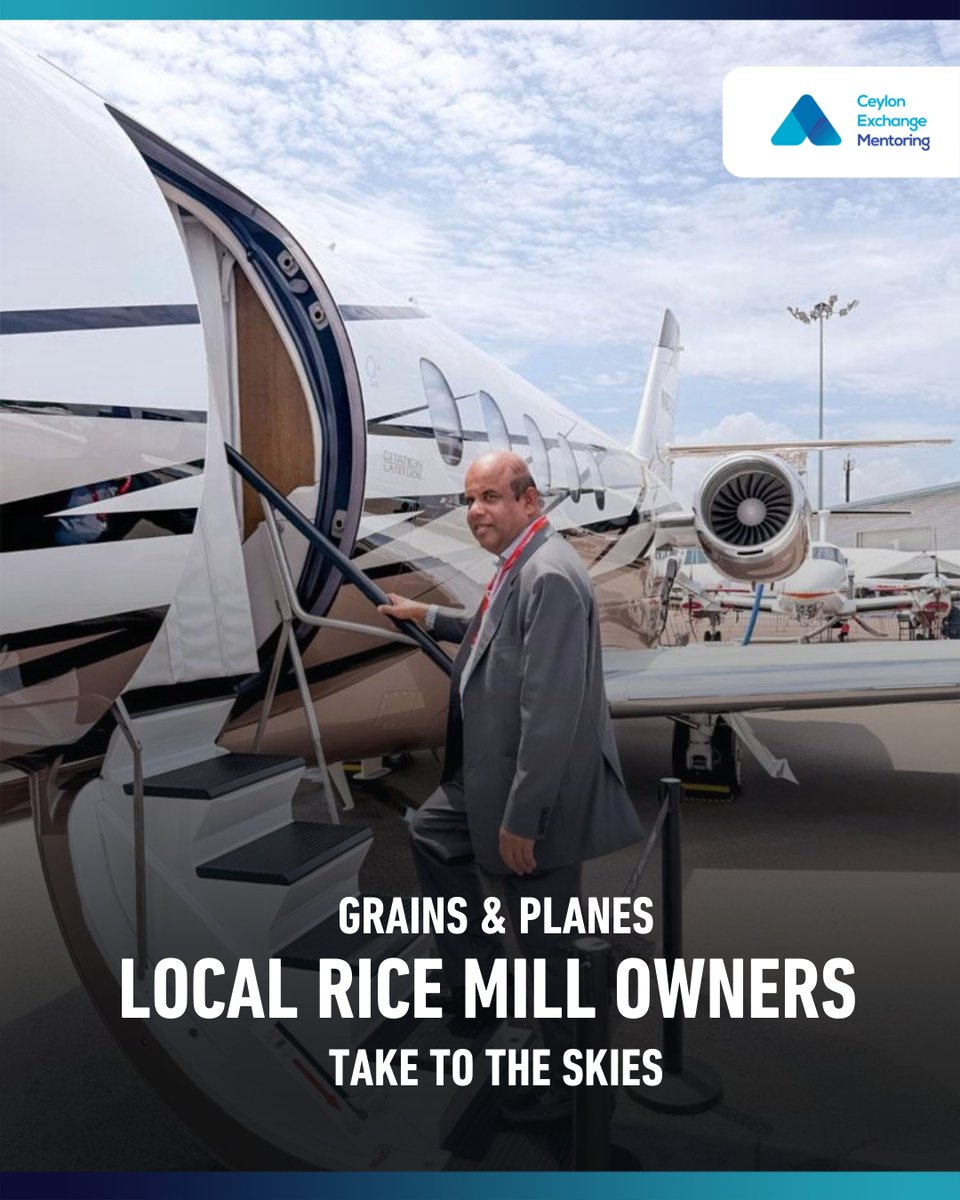 Sri Lanka’s billionaire rice mill owners are looking to put their grain earnings to flight as Dudley Sirisena and Mitharapala Lankeshwara both hint at purchasing helicopters and jet aircraft for personal and commercial use.