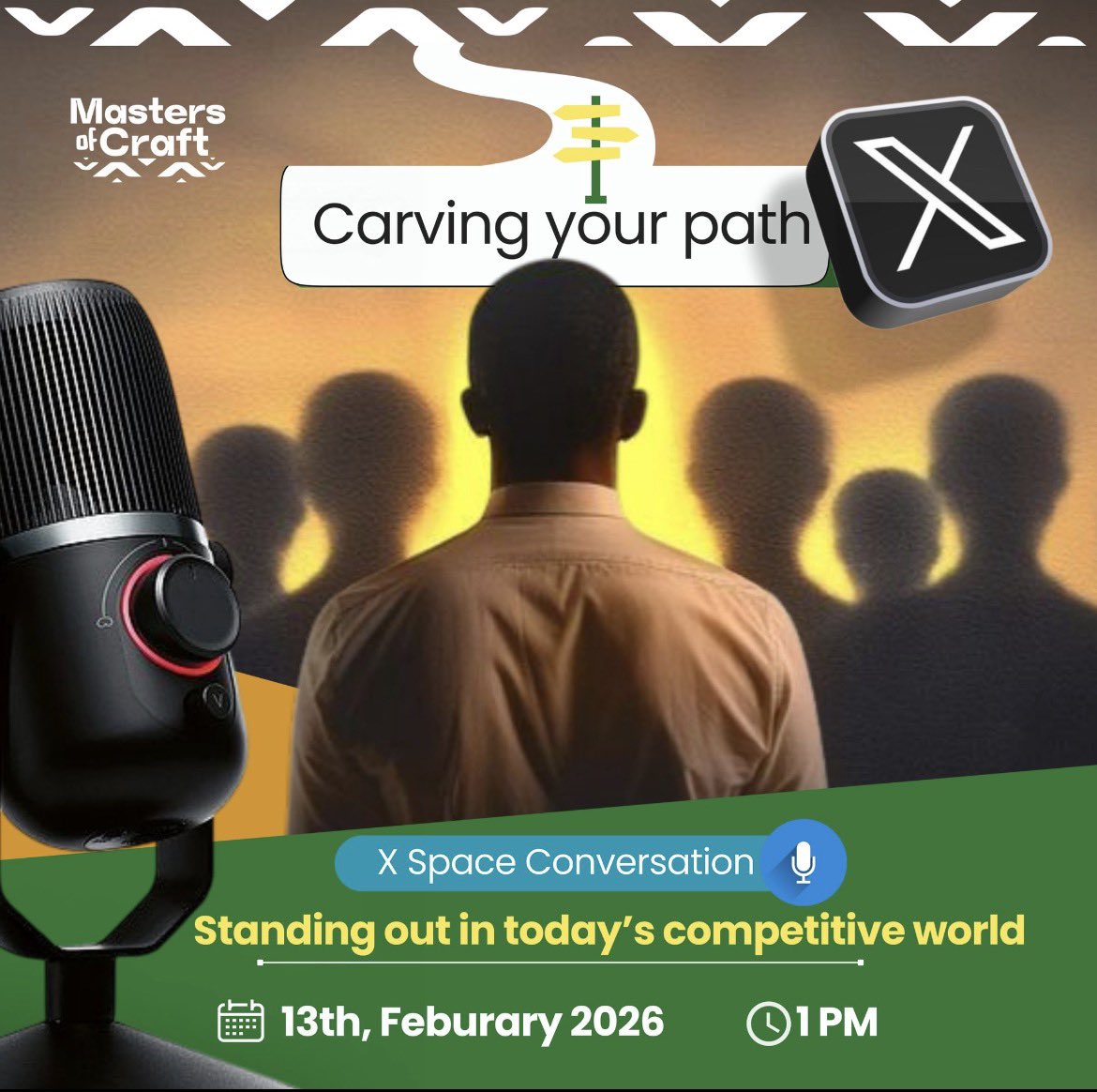 dataisoxygen's tweet photo. Join MastersOfCraft @MasofcraftNaija & @khalfmi LIVE today by 1PM for an interactive session on X spaces 🎙️ 

https://t.co/sGq7kONSBa

Topic: Carving Your Path: Standing Out in Today’s Competitive World. 

Free 1GB Data available for the first 20 persons plus Unveiling of the final giveaway for the #MyMasterpiece2025