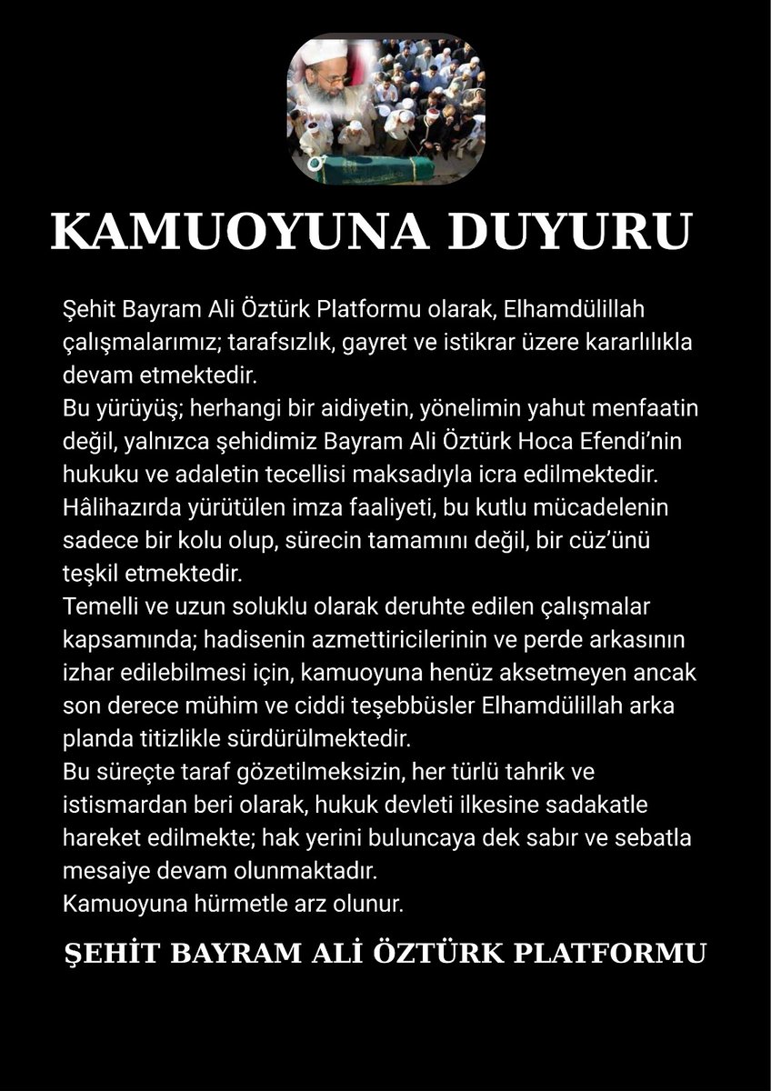 Şehit Bayram Ali Öztürk Platformu tweet media