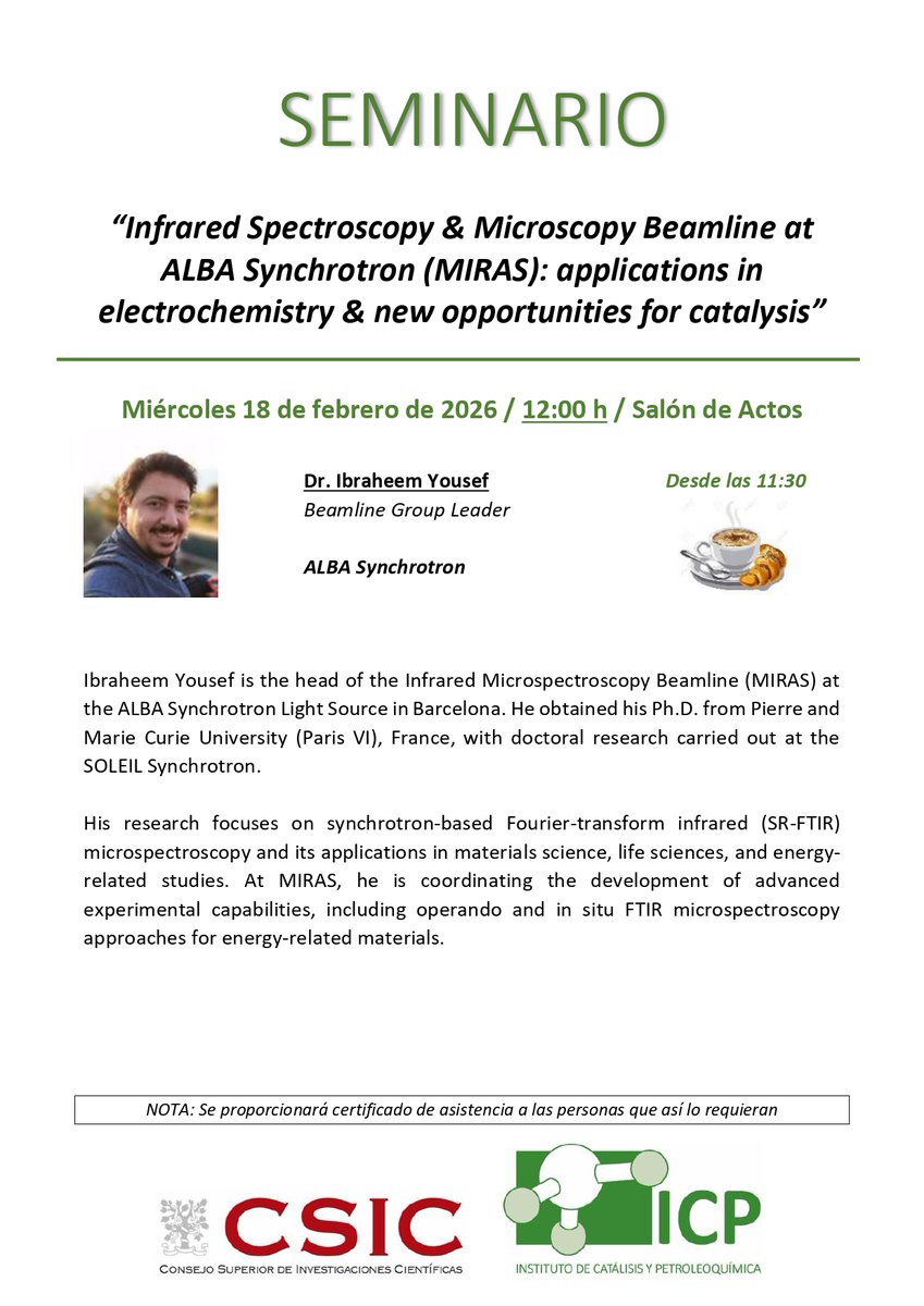 Instituto de Catálisis y Petroleoquímica (CSIC) tweet media