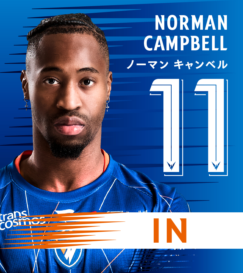🔷🔶 ⌚️61'｜選手交代 👉神戸 2-0 長崎 🔛 11 #ノーマンキャンベル