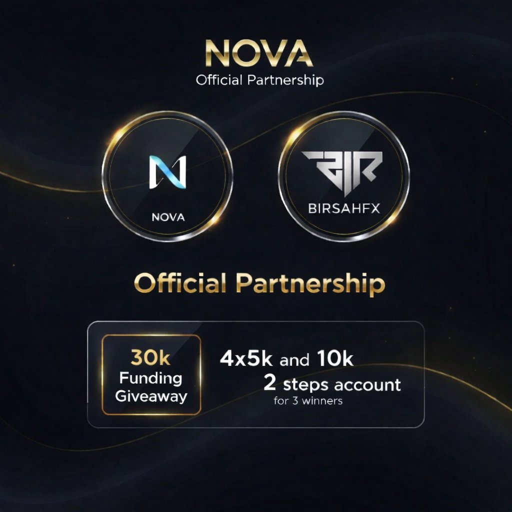 🚨 Giveaway Alert 🚨

𝗪𝗜𝗡 𝗙𝗥𝗘𝗘 1x$10,000 and 3x$5,000 Challenges 💸

How to Enter ⬇️

1️⃣ Follow: <a href="/NovaXTrade/">NovaTradingCommunity</a> <a href="/birsah_fx01/">BIRSAH</a> <a href="/aryamanfx/">Aryaman Sah Kanu</a>

2️⃣ Like + Retweet + Tag 3 Friends

3️⃣ Join Discord (Mandatory) - discord.gg/QyY5YkzGgS
 
Winners in 72 Hours ⌛