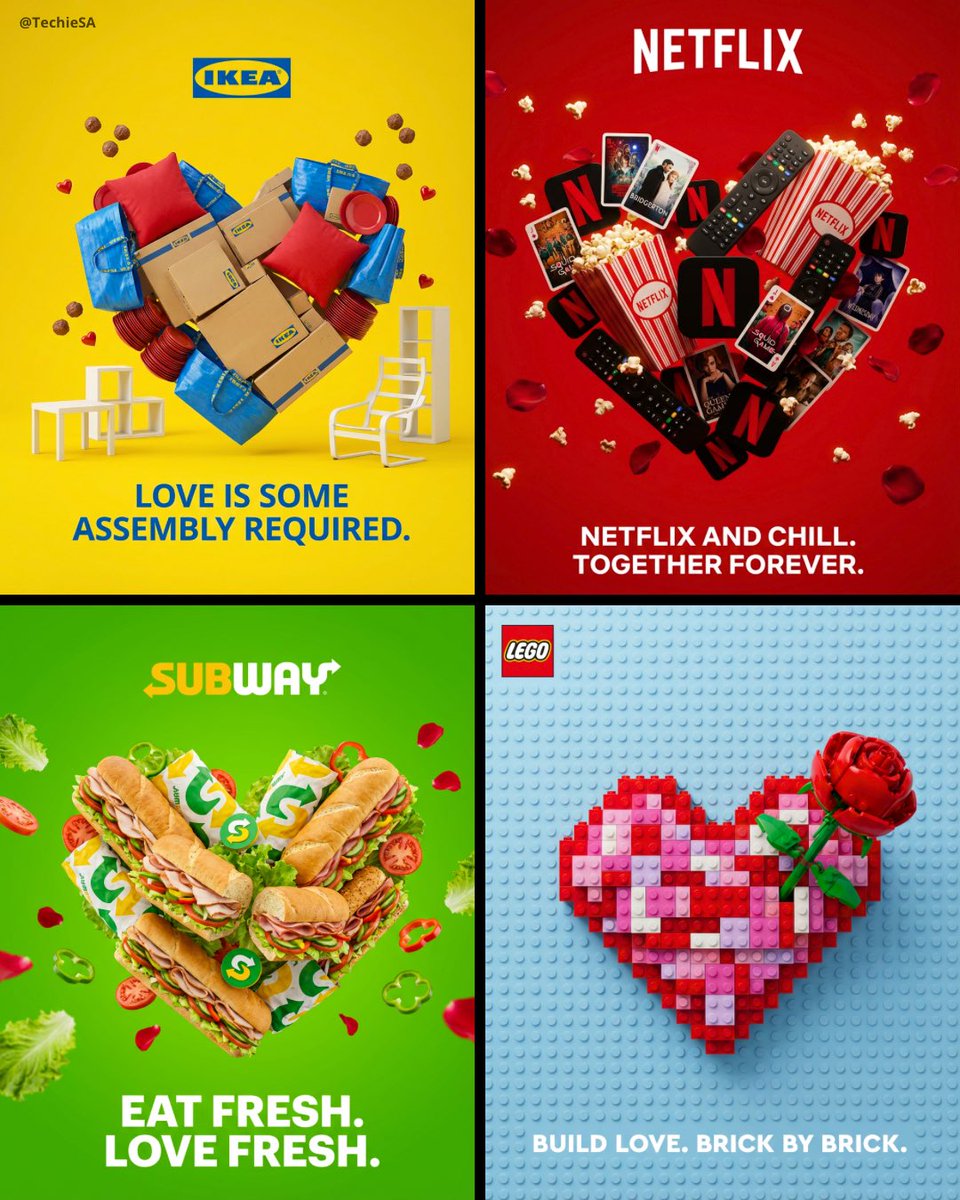 TechieBySA's tweet photo. Valentine Brand Ads by Nano Banana Pro on @supawork_ai ❤️✨

Prompt👇🏻 https://t.co/JyyvZCdiOJ